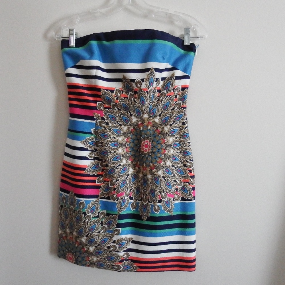 Laundry by Shelli Segal Striped Floral Dress 2